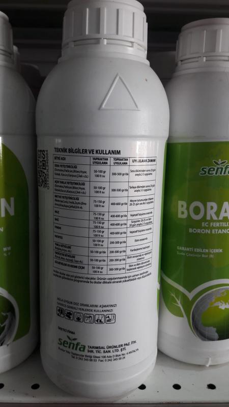 Boralin Boron (Bor Gübresi) 1LT