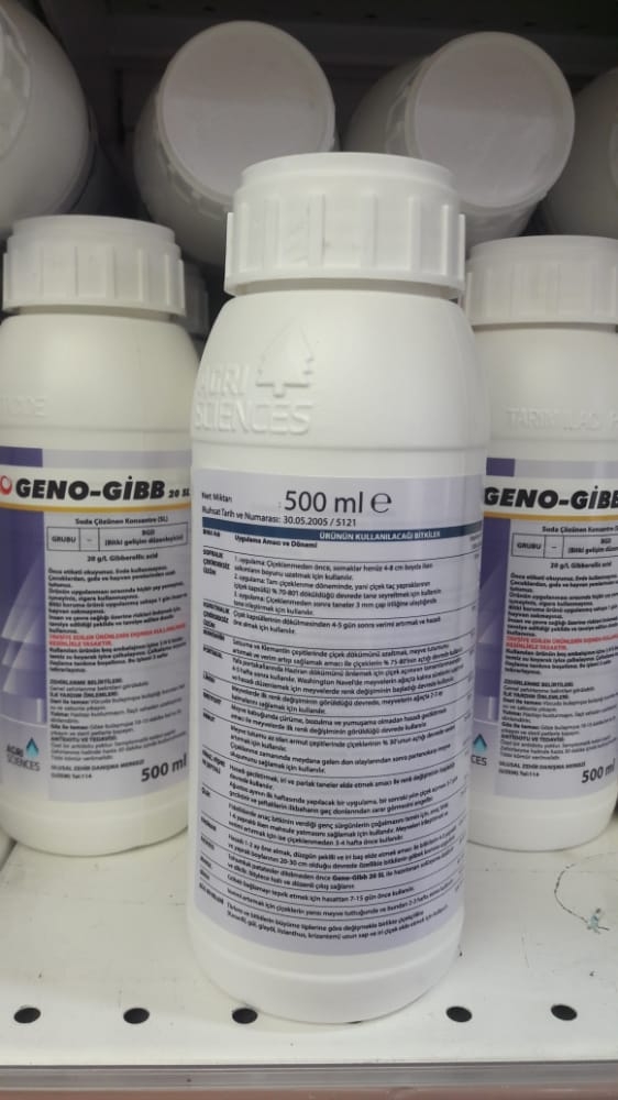 GENO-GİBB 20 SL BİTKİ GELİŞİM DÜZENLEYİCİ 500 ML