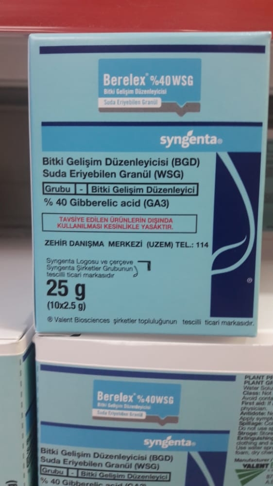 Berelex %40 WSG Bitki Gelişim düzenleyicisi 25 gr (10 adet)