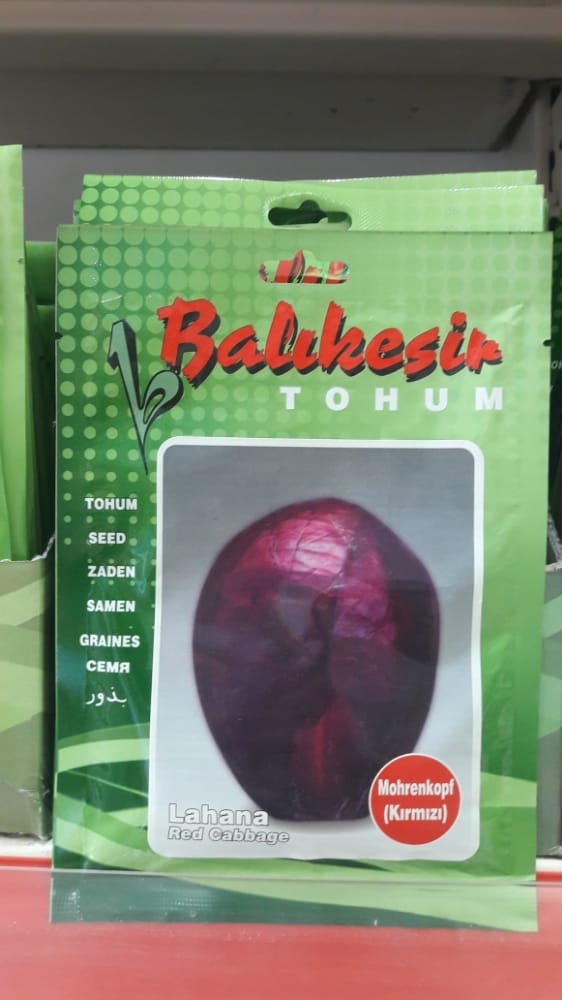 BALIKESİR TOHUM LAHANA TOHUMU (MOHRENKOPF KIRMIZI) 25 gr