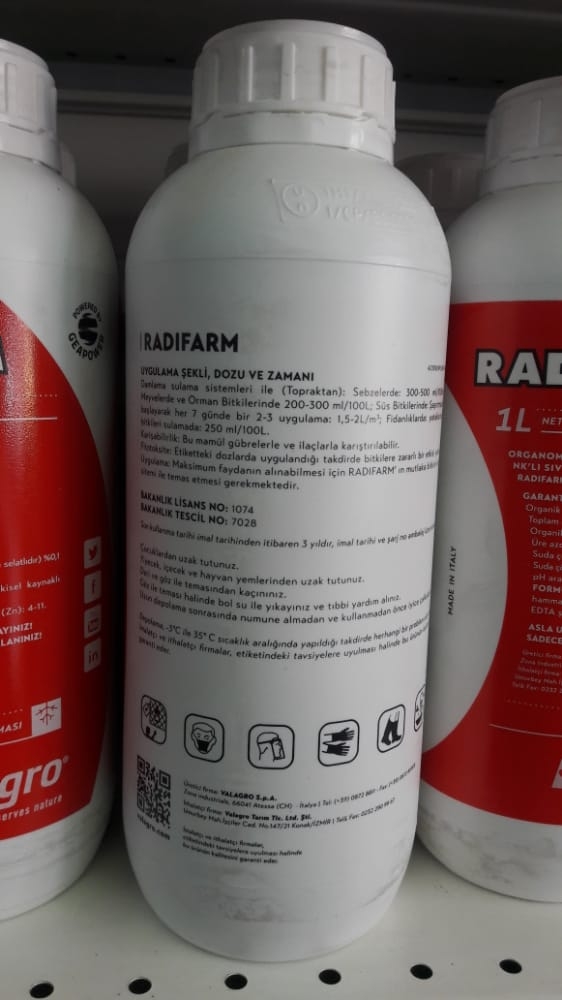 RADİFARM KÖK GELİŞTİRİCİ 1 LT